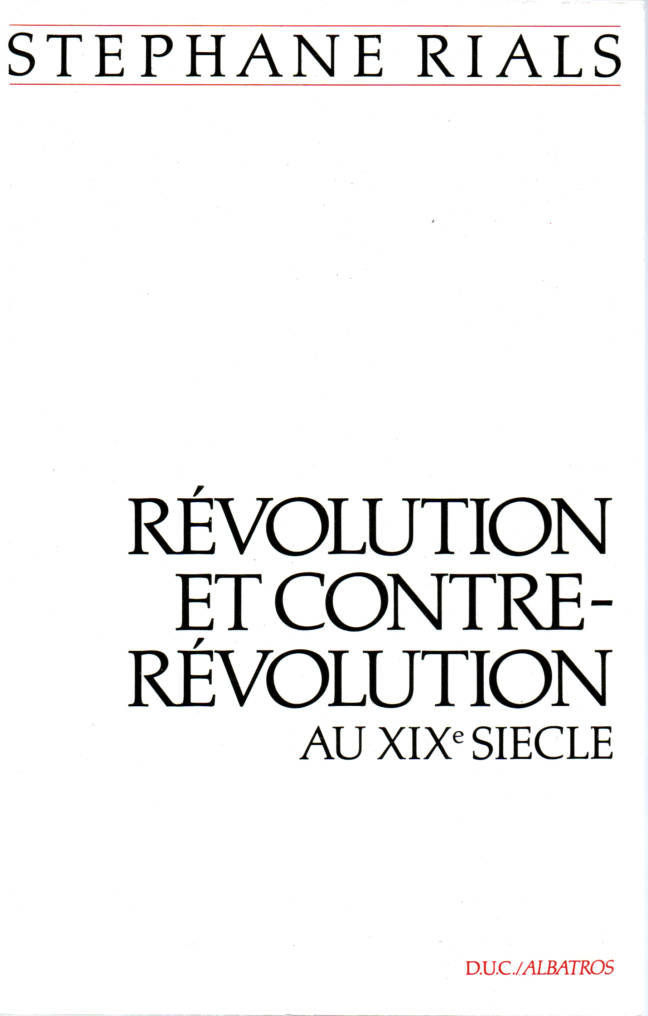 Révolution et contre-révolution au XIXe siècle DUC / Albatros